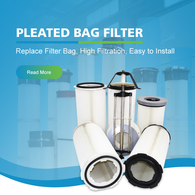 Dust Collector System, Air Filter Cartridge, Pleated Bag Filter, Panel